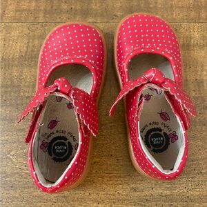 Livie & Luca Red Polka Dot Mary Jane Dress Shoes
